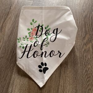 Wedding | NEW Dog of Honor Bandanna